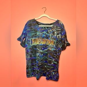 Vintage Harley Davidson tie dye tshirt